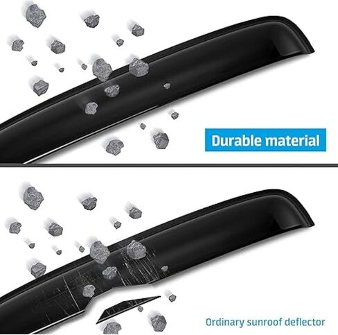 Durable Sunroof Moonroof Wind Deflector Compatible with Mazda CX-5 Moonroof Visor Shade Guard/Rain Guard - Tape-On Adhesive Top Wind Guard Low Profile Roof Visor - SR01010 in Kuwait