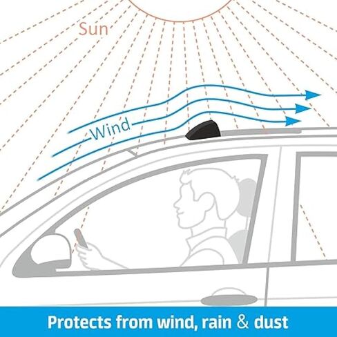 Durable Sunroof Moonroof Wind Deflector Compatible with Mazda CX-5 Moonroof Visor Shade Guard/Rain Guard - Tape-On Adhesive Top Wind Guard Low Profile Roof Visor - SR01010 in Kuwait