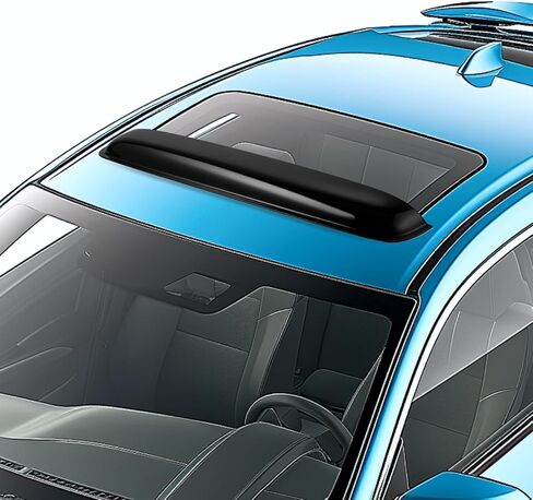 Durable Sunroof Moonroof Wind Deflector Compatible with Mazda CX-5 Moonroof Visor Shade Guard/Rain Guard - Tape-On Adhesive Top Wind Guard Low Profile Roof Visor - SR01010 in Kuwait