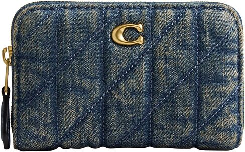 COACH Essential Small Zip Around Card Case with Quilting in Saudi Arabia