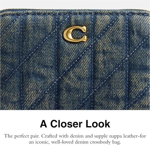 COACH Essential Small Zip Around Card Case with Quilting in Saudi Arabia
