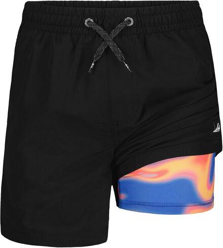 Quiksilver Boys Volley Swim Trunks with Compression Liner, UPF 50+ Sun Protection, Quick Dry Bathing Suit Shorts in Saudi Arabia