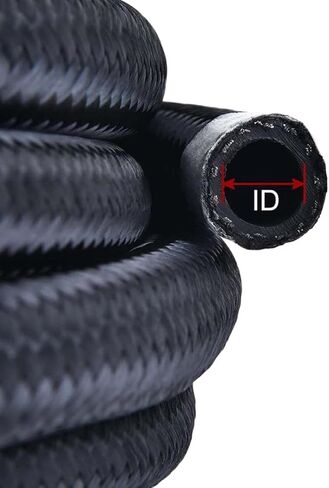 10FT AN6 طقم خرطوم خط وقود الزيت الأسود مع 10 قطعة تركيبات محول دوارة 0 45 90 180 درجة in Kuwait