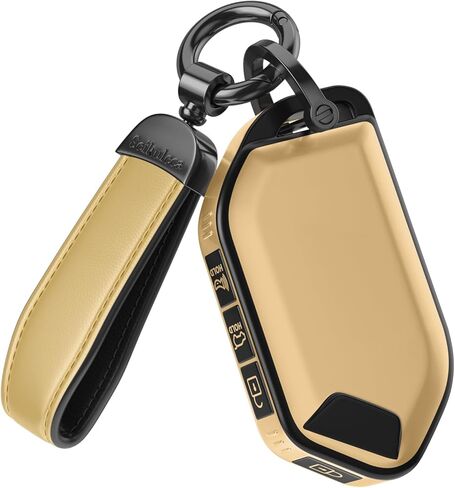لملحقات غطاء Kia Key Fob - غطاء مفتاح TPU غير لامع مع سلسلة مفاتيح جلدية لـ Telluride، Carnival، K5 gt line، K5، Forte، K4، Sorento، Sportage والمزيد. (رمادي غير لامع، موديل 1) in Kuwait