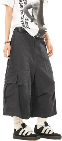 Cargo Shorts Y2k Men Baggy Jorts Shorts Grunge Clothes Loose Long Jorts Hip Hop Shorts Streetwear in Saudi Arabia