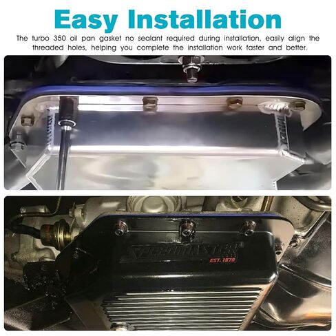350 حشية وعاء زيت ناقل الحركة لـ GM Turbo 350 TH350 متوافقة مع حشية Moroso 93102، حشيات جديدة مطورة للسيارات th350 Turbo Trans Pan in Kuwait