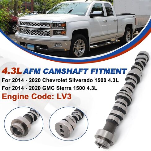 4.3L AFM DOD Camshaft Kit Fit for 2014-2020 Chevrolet Silverado 1500, GMC Sierra 1500 4.3L LV3 Engine, Includes Lifters, Head Gasket Set, Timing Chain, Bolts, Replace OE: HGS4243 12569256 in Saudi Arabia