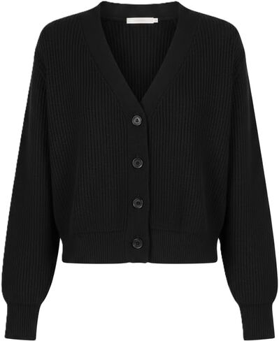 NPIA Certified Lhotse 100% Pure Cashmere Cardigan Women | 8-Gauge Chunky Knit Heavyweight | 2-Ply V-Neck Button Down Sweater in Kuwait