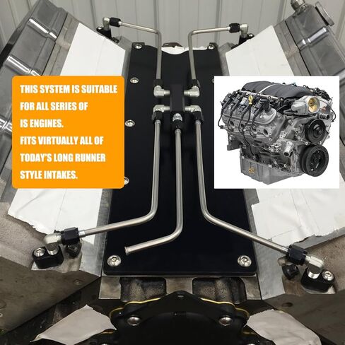 LS Steam Vent Kit 4 Corner Coolant Crossover Set for GM LS Series Engines LS1 LS2 LS3 LS6 LS7 LSX LM7 LQ4 LQ9, Stainless Steel Lines & CNC Aluminum Manifolds, LS Swap Cooling System Upgrade in Saudi Arabia