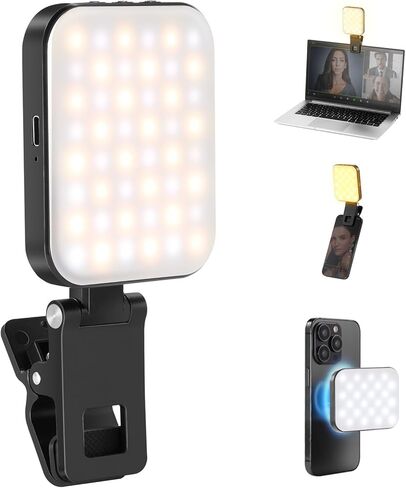 إصدار مستوى دخول Neewer ، ضوء صورة شخصية مغناطيسية متوافقة مع Magsafe iPhone ، 4 وضع CRI95+ 914LX 1.5W قابلة للطي صغير LED FILL FILL FILL CONFERTING CONFERT FIDEA ، NL40R in Kuwait