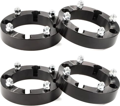 GAsupply 4×156 ATV Wheel Spacers 12x1.5 Studs, 1.5 inch 38mm 4 Lug Black Wheel Spacer Adapters 131mm Hub Bore, 4 Pcs in Kuwait