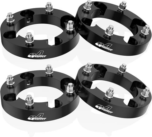 فواصل عجلة GAsupply 4×156 ATV 12x1.5 مسامير، 1.5 بوصة 38 مم 4 محولات فاصل عجلة سوداء 131 مم، 4 قطع in Kuwait