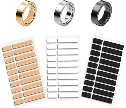 متوافق مع أداة ضبط حجم الحلقة Oura، 60 قطعة تناسب فاصل حلقة Oura، متوافق مع OuraRing Gen 4/3، RingConn 2/1، Samsung GalaxyRing، Ultra HumanRing AIR، مجموعة مقاسات حلقات مريحة وفضفاضة. in Kuwait