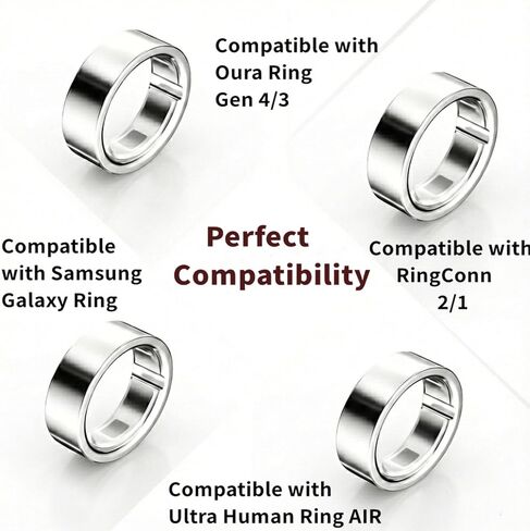 متوافق مع أداة ضبط حجم الحلقة Oura، 60 قطعة تناسب فاصل حلقة Oura، متوافق مع OuraRing Gen 4/3، RingConn 2/1، Samsung GalaxyRing، Ultra HumanRing AIR، مجموعة مقاسات حلقات مريحة وفضفاضة. in Kuwait