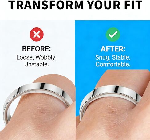 متوافق مع أداة ضبط حجم الحلقة Oura، 60 قطعة تناسب فاصل حلقة Oura، متوافق مع OuraRing Gen 4/3، RingConn 2/1، Samsung GalaxyRing، Ultra HumanRing AIR، مجموعة مقاسات حلقات مريحة وفضفاضة. in Kuwait