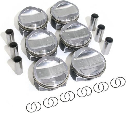 6x Φ84.51mm STD بيستونز مع مجموعة خواتم لأودي S5 A6 A7 A8 Q7 3.0L TFSI V6 DOHC 24V EA837 CREC CTDA 06E107065EC 06E107066EC in Kuwait