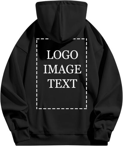 Custom Hoodies for Men Women,Customized Hoodie Personalized Sweatshirts Unisex With Logo Text Photo Gifts in Saudi Arabia