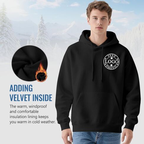 Custom Hoodies for Men Women,Customized Hoodie Personalized Sweatshirts Unisex With Logo Text Photo Gifts in Saudi Arabia