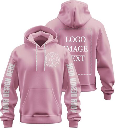Custom Hoodies for Men Women,Customized Hoodie Personalized Sweatshirts Unisex With Logo Text Photo Gifts in Saudi Arabia