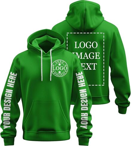 Custom Hoodies for Men Women,Customized Hoodie Personalized Sweatshirts Unisex With Logo Text Photo Gifts in Saudi Arabia
