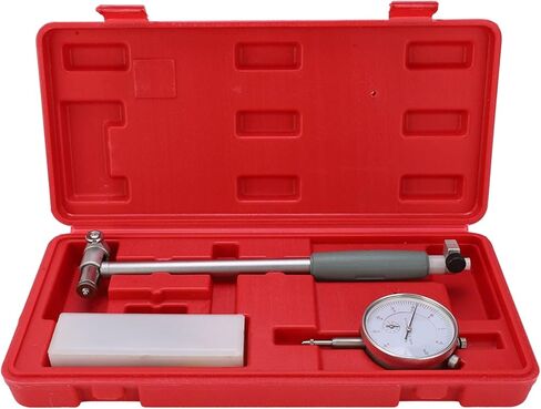 Hyuduo Dial Bore Set, 50 160MM Diameter Indicator Measuring Engine Cylinder Tool Kit, with Guiding Protective Bridge and Plastic Box, for Internal Sizes Measuring in Saudi Arabia