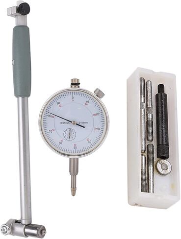 Hyuduo Dial Bore Set, 50 160MM Diameter Indicator Measuring Engine Cylinder Tool Kit, with Guiding Protective Bridge and Plastic Box, for Internal Sizes Measuring in Saudi Arabia