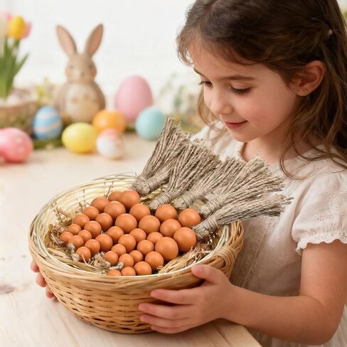 Kathfly 6 Pcs Easter Wooden Bead Carrots Decorations 9.45 Inch Artificial Easter Carrot Ornaments Basket Fillers Tiered Tray Table Decor Farmhouse Spring Party Favors Supplies Photo Props in Saudi Arabia