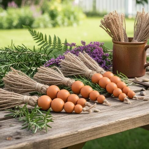 Kathfly 6 Pcs Easter Wooden Bead Carrots Decorations 9.45 Inch Artificial Easter Carrot Ornaments Basket Fillers Tiered Tray Table Decor Farmhouse Spring Party Favors Supplies Photo Props in Saudi Arabia