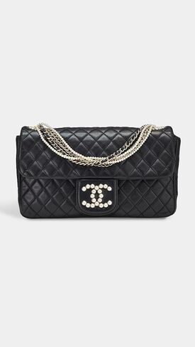 CHANEL Women's Pre-Loved Black Lambskin Westminster 10" Bag in Saudi Arabia