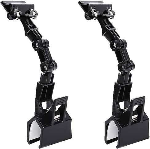 Adjustable Document Holder for Typing, Multi-Purpose Paper Holder Stand for Desk, Flexible Copy Holder Clip for Computer, Drawing, and Advertising Use (2 Pack, Black) in Saudi Arabia