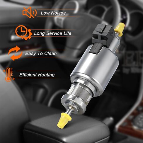 Diesel Heater Fuel Pump 12V/24V with Double Filter, Quieter, Parking Heater Replacement Part for All Chinese Diesel Air Heaters 2kw 5kw 8kw in Kuwait