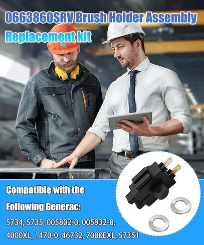 0663860SRV Generators Brush Holder Fits For Generac branded Generators for Ge 5734 5735 005802-0 005932-0 4000XL 1470-0 46732 7000EXL 57351 in Kuwait