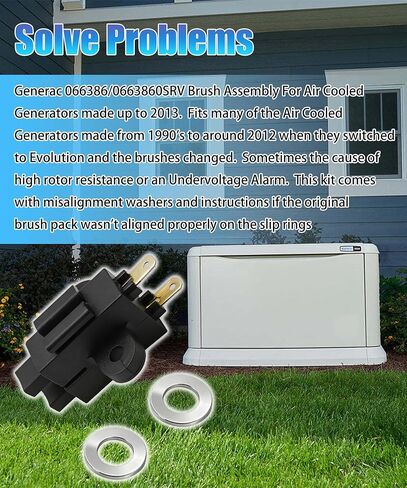 0663860SRV Generators Brush Holder Fits For Generac branded Generators for Ge 5734 5735 005802-0 005932-0 4000XL 1470-0 46732 7000EXL 57351 in Kuwait