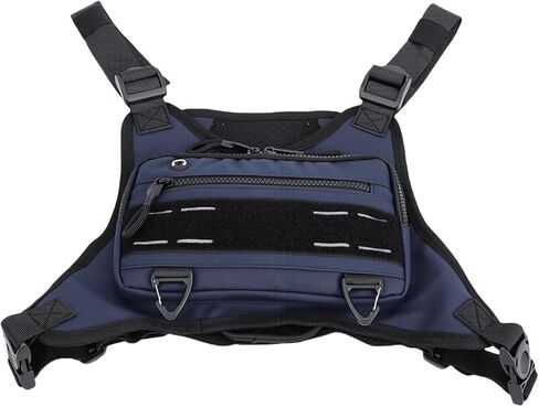 Yunir Running Vest, Sports Chest Bag For Men, Water Proof And Scratch Proof, Running Phone Holder Reflective Vest for Cycling Camping Travel Hiking Workouts (black) in Saudi Arabia