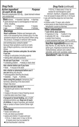Pepto Bismol Original Liquid 5 Symptom Relief, Including Upset Stomach & Diarrhea, 8 Oz in Kuwait