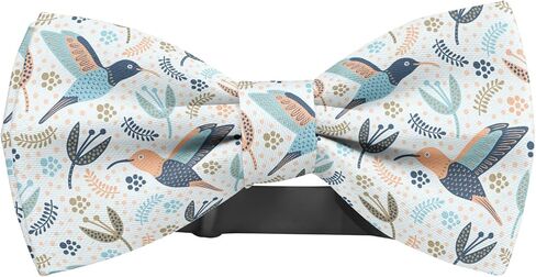 Adjustable Pre-tied bow tie for toddler Boys (Hummingbird Pattern) Elegant Cute Bowties for Dogs Cats Pets in Saudi Arabia