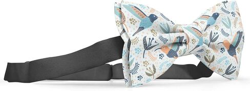 Adjustable Pre-tied bow tie for toddler Boys (Hummingbird Pattern) Elegant Cute Bowties for Dogs Cats Pets in Saudi Arabia