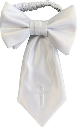 Boys Communion Armband White Embroidered Religious Cross (Boys) in Kuwait