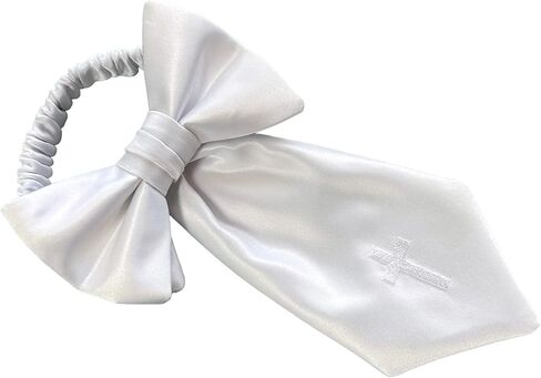 Boys Communion Armband White Embroidered Religious Cross (Boys) in Kuwait