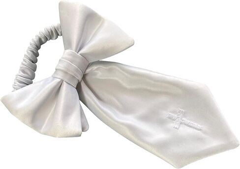 Boys Communion Armband White Embroidered Religious Cross (Boys) in Kuwait