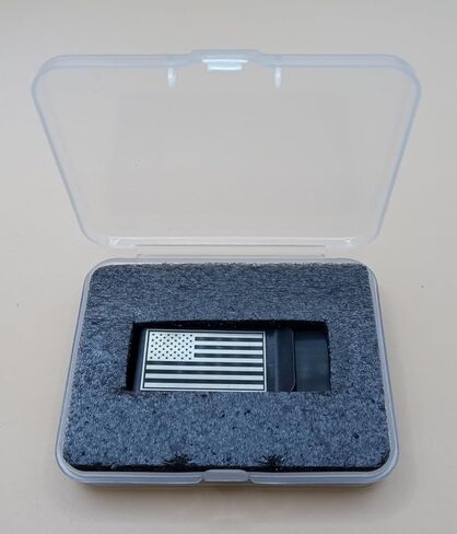 Small Men's Slim Money Clip, Stainless Steel Credit Business Card Holder, Pocket Cash Wallet (black) in Saudi Arabia