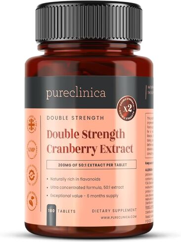 بيوركلينيكا مستخلص التوت البري ذو القوة المزدوجة 10000 مجم × 180 قرصًا فائق التركيز - كمية تكفي لمدة 6 أشهر! in Kuwait