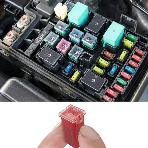 1221PCS Car Fuse Assortment Kit Mini &Standard Blade Tall/STD Profile Box Shaped Automotive Fuses with Fuse Puller and Circuit Tester, for Cars Trucks SUVs Boats, Double Sided Organizer in Saudi Arabia