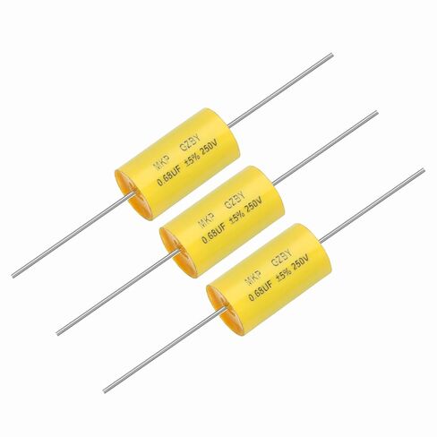 MECCANIXITY 4PCS 2.7UF مكثف مقسم التردد ، 250 فولت مكثف صوت محوري كروس MKP MKP in Saudi Arabia