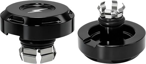 Black Front Slope Cut Axle Nut Caps for Harley Touring/Road Glide/Street/CVO FLTRX FLHX 2024 2025 Models in Kuwait