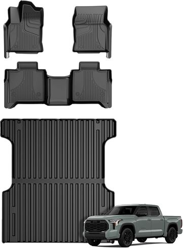 AOMSAZTO Cargo Mat Compatible with 2024 2025 2026 Toyota Grand Highlander: Cargo Liner with Backrest Mat 2-in-1 - All Weather TPE Trunk Mat for Grand Highlander Accessories (Not Fit Highlander) in Kuwait