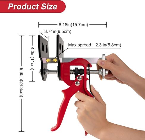 أداة ضغط فرجار الفرامل، أداة فرجار فرامل 4 مكبس لفرجار مكبس فردي/توأم/رباعي، موزع وسادة الفرامل 29100 متوافق مع معظم السيارات والشاحنات الخفيفة (أحمر) in Kuwait