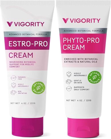 Estrogen Cream For Women, Natural Bioidentical Estrogen Cream, Hot Flashes Menopause Relief, Estrogen Cream With Wild Yam, Menstrual Cycle & Body Balance Support, Menopause Support For Women, Helps Reduce Hot Flashes, Paraben-Free, Vegan, 3-Month Supply(4 in Kuwait