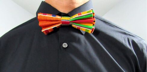 ShopHaven Kente Bow Tie, Kente Bowtie #2, Kente Bowtie for Men, African Print Bow Tie, Ankara Bowtie, Kente Bow tie for Boys, Ghana in Saudi Arabia