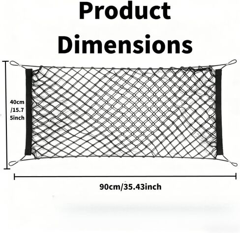 Adjustable Elastic Cargo Net with Hooks, Expandable Truck Bed Organizer for SUV, Sedan & Pickup, Heavy-Duty Stretchable Storage Mesh in Saudi Arabia
